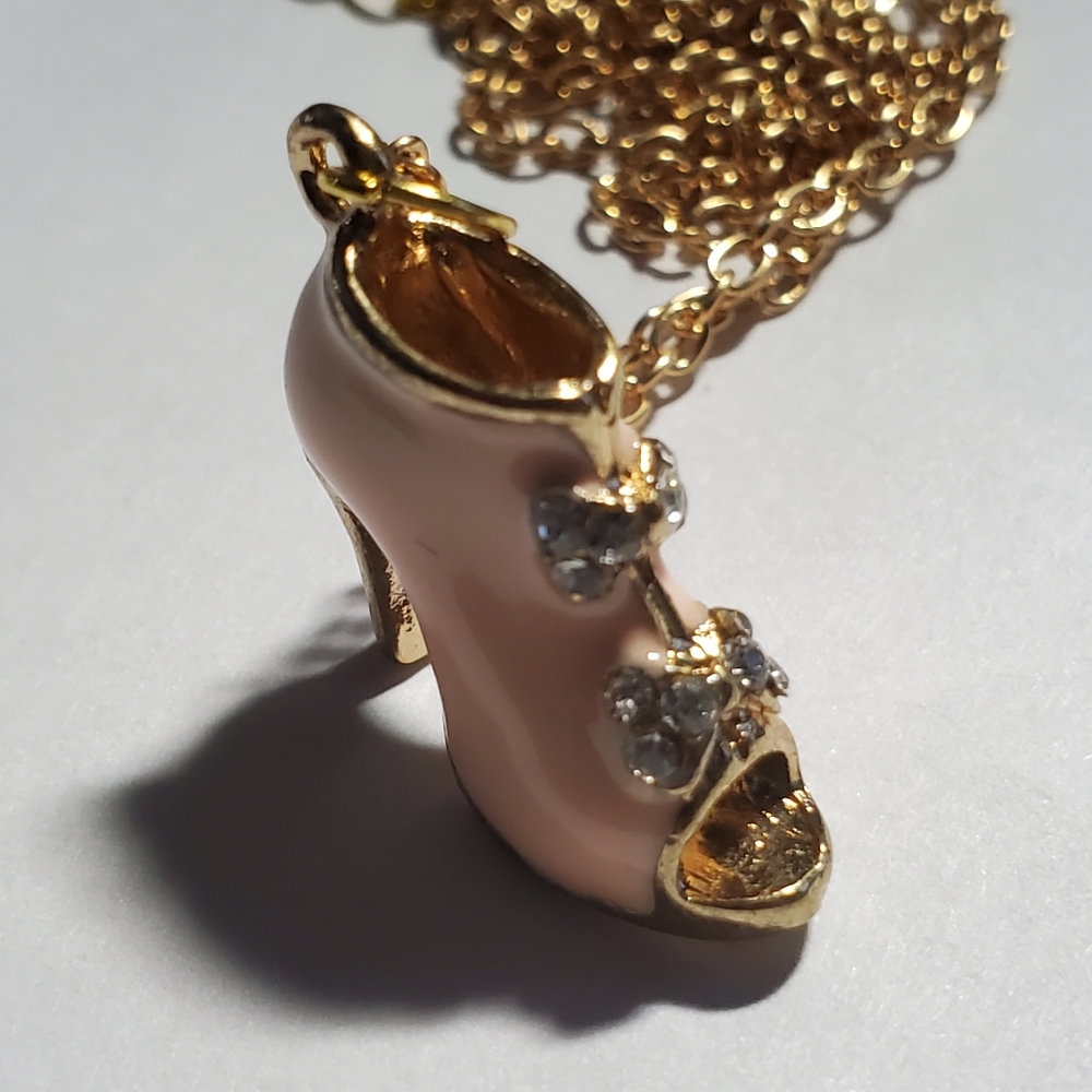 Pink Enamel Shoe